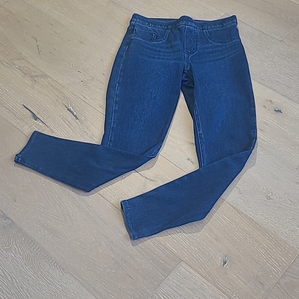 SPANX Shapewear Denim Jeggings Women's sz Small Skinny Leg Mid Rise Pant
